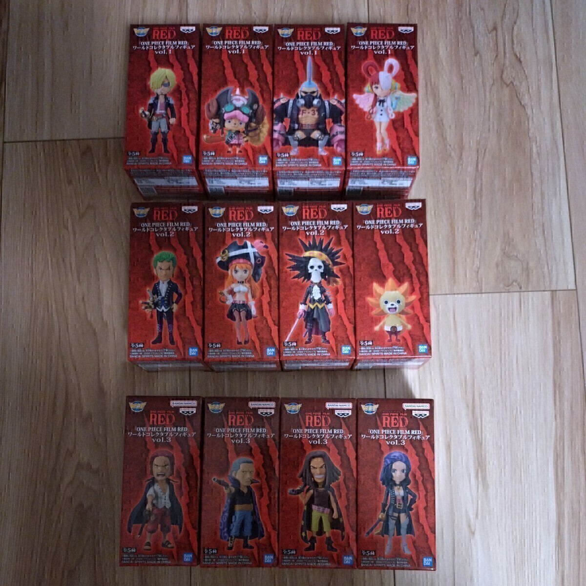 未開封】ONE PIECE FILM RED ワンピースWCF ワールドコレクタブル フィギュア vol.1~vol.3セミ コンプ ルフィ ゾロ ウタ シャンクス ナミ等拍卖