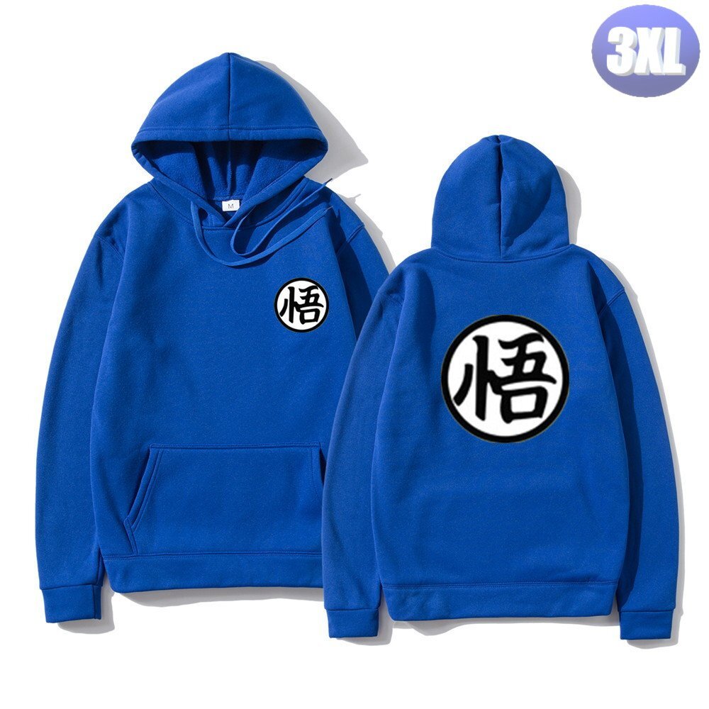 フード付き ゲームキャラパーカー 3XL トレーナー アウター 防寒 悟 ブルー n712拍卖