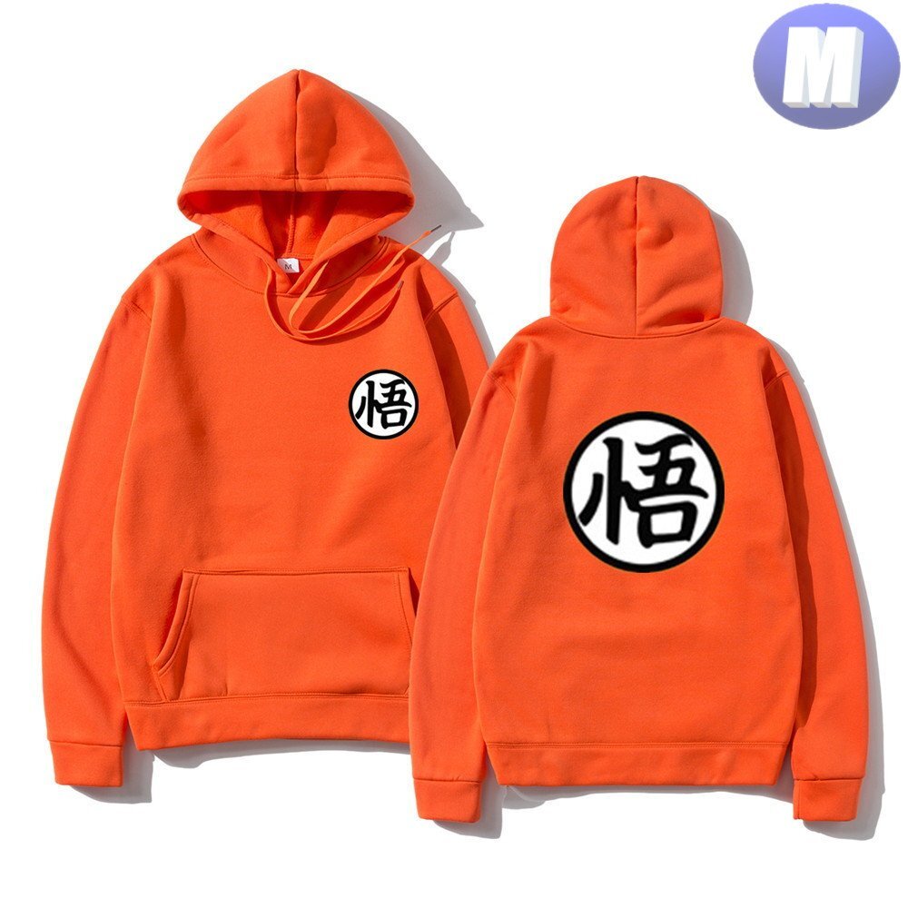 フード付き ゲームキャラパーカー M トレーナー アウター 防寒 悟 オレンジ n712拍卖