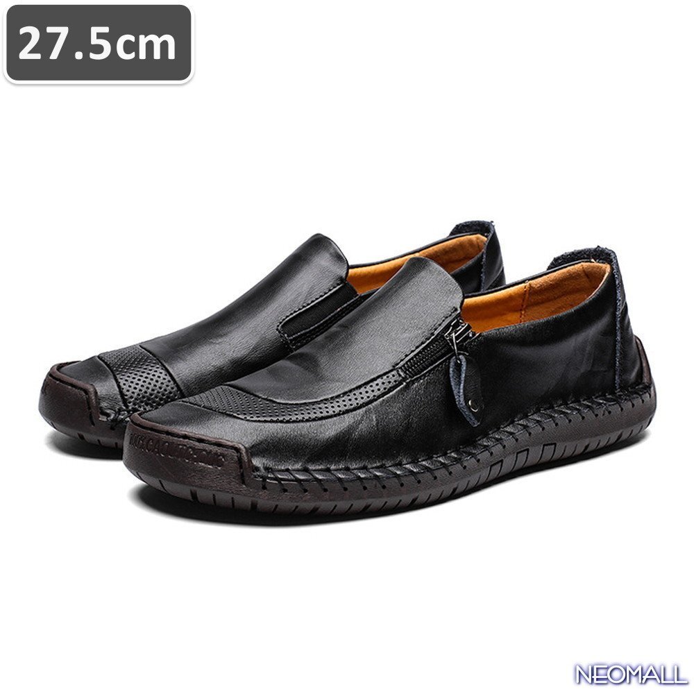 人気商品 ☆ メンズ ビジネス レザー シューズ ブラック サイズ 27.5cm 革靴 靴 カジュアル 屈曲性 通勤 軽量 【622】拍卖