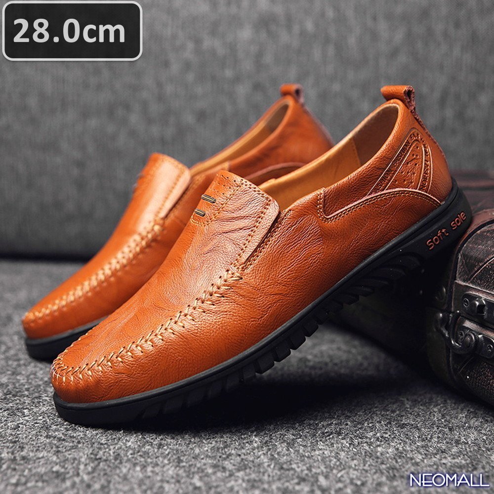 人気商品 ☆ メンズ ビジネス 牛皮 シューズ ブラウン サイズ 28.0cm 革靴 靴 カジュアル 屈曲性 通勤 軽量 【625】拍卖