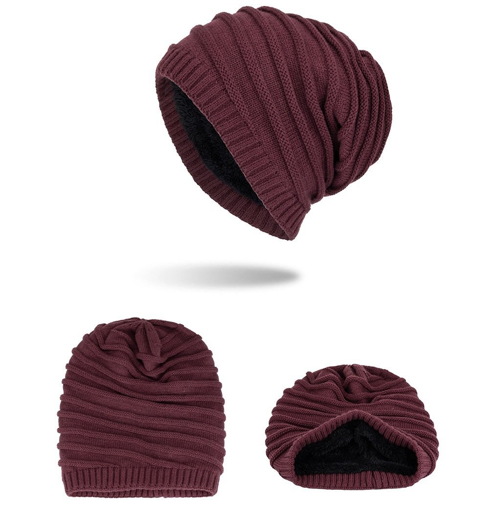ニットキャップ ニット帽 ビーニー ワインレッド 帽子 アウトドア ユニセックス メンズ レディース 男女兼用 n581拍卖