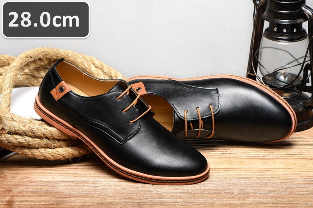 人気商品 ☆ メンズ ビジネス レザー シューズ ブラック サイズ 28.0cm 革靴 靴 カジュアル 屈曲性 通勤 軽量 仕事 【610】拍卖