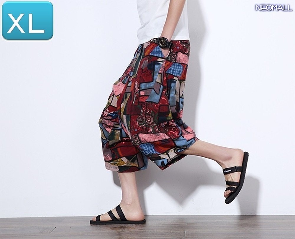 人気商品☆メンズ サルエルパンツ カラー3687 XL カジュアル ヒップホップ 7分丈 スウェット ポケット付 オールシーズン【340】拍卖