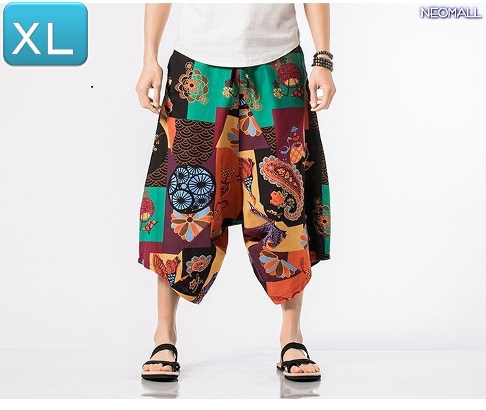 人気商品☆メンズ サルエルパンツ カラー3682 XL カジュアル ヒップホップ 7分丈 スウェット ポケット付 オールシーズン【340】拍卖