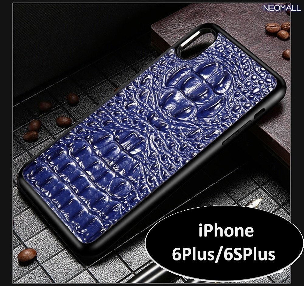 人気商品 ☆ アイホン クロコダイル レザー スマホケース ブルー アイホンケース 携帯ケース ケース カバー iPhone 6Plus【414】拍卖