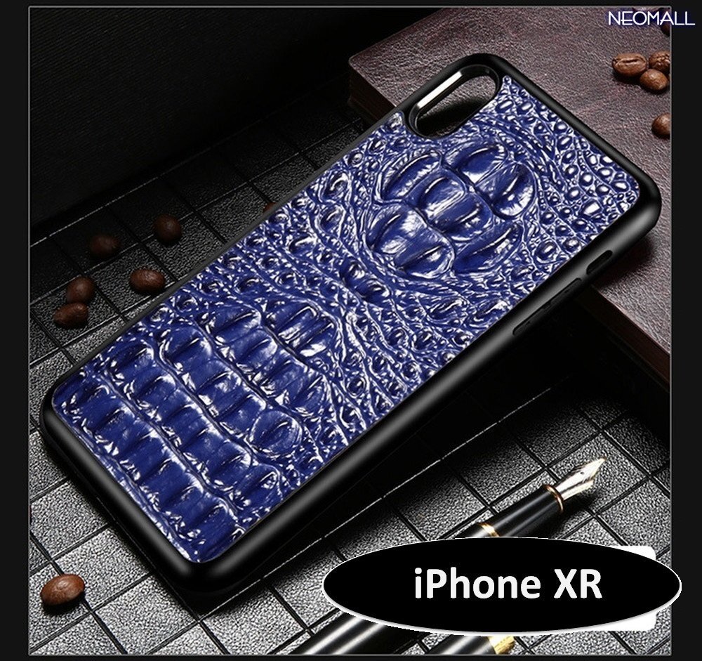 人気商品 ☆ アイホン クロコダイル レザー スマホケース ブルー アイホンケース 携帯ケース ケース カバー iPhone XR【414】拍卖