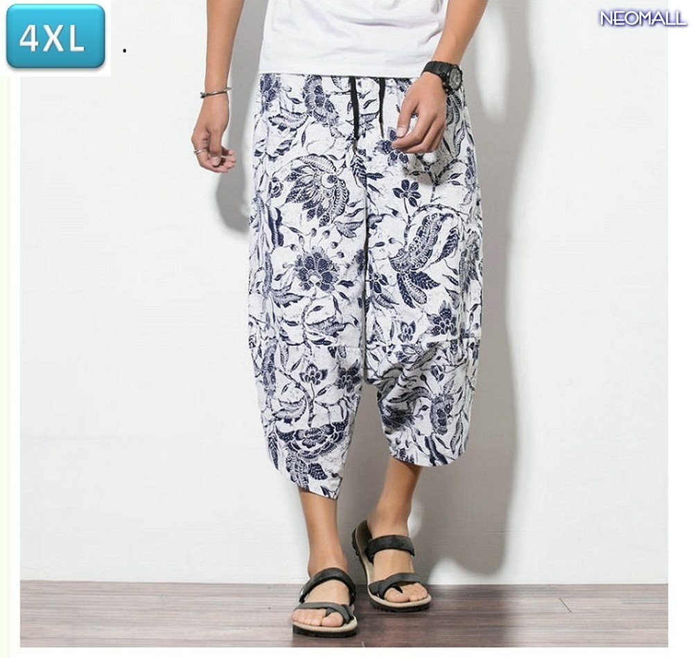 人気商品☆メンズ サルエルパンツ カラー06 4XL カジュアル ヒップホップ 7分丈 スウェット ポケット付 オールシーズン【341】拍卖