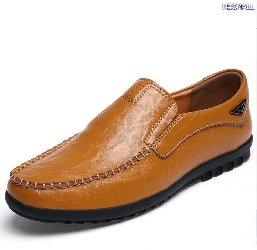 人気商品 ☆ メンズ ビジネス レザー シューズ イエロー サイズ 26.0cm 革靴 靴 カジュアル 屈曲性 通勤 軽量 【404】拍卖