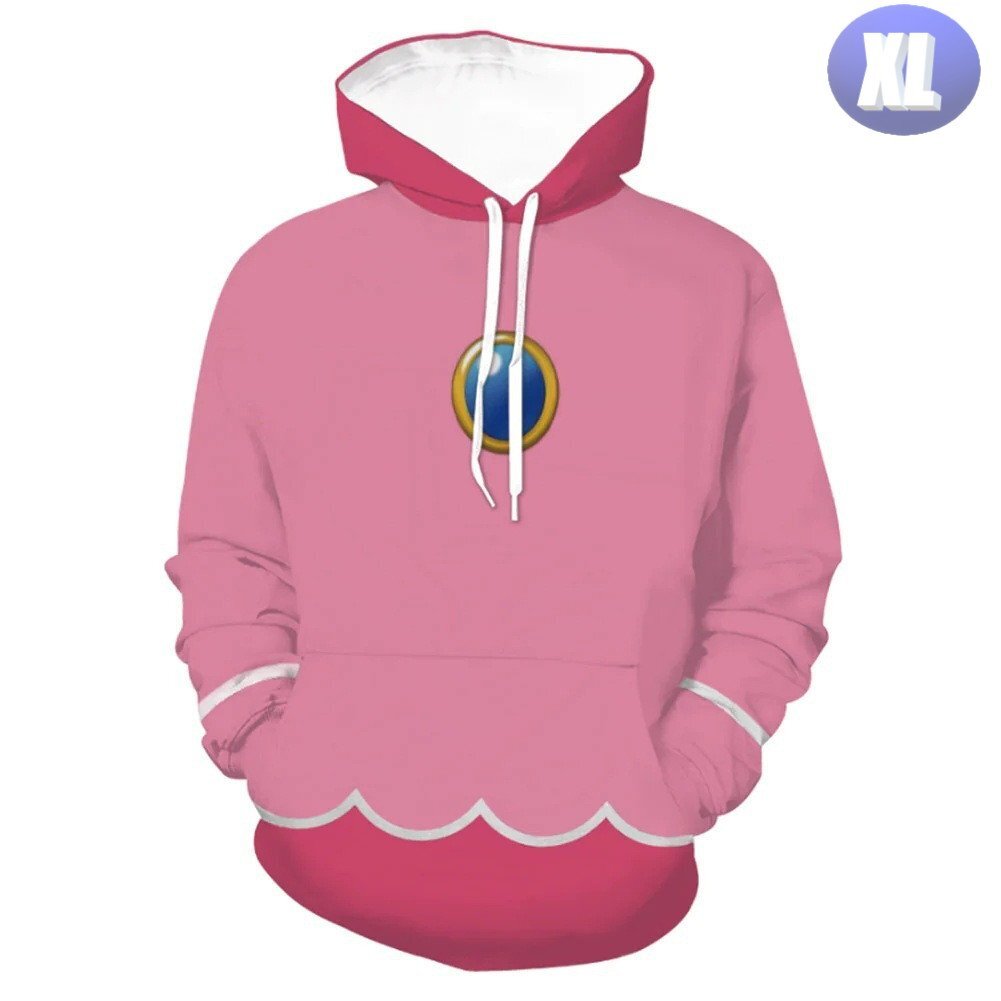 フード付き ゲームキャラパーカー XL トレーナー アウター 防寒 ピンク 姫 n710拍卖