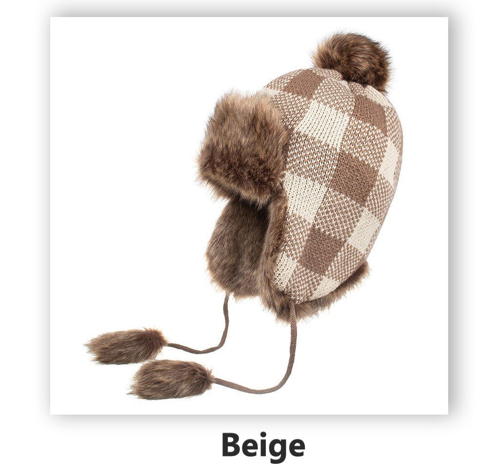 ニット帽 ベージュ レディース 秋冬 厚手 帽子 ニット 柔らか キャップ hat アウトドア ポンポン付き あったかい オシャレ 冬 耳当て n837拍卖