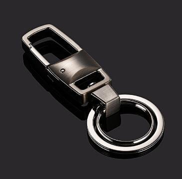 カラビナ 付き キーホルダー シルバー キーリング ダブルリング キーフック おしゃれ ビジネス 普段使い ☆n340拍卖