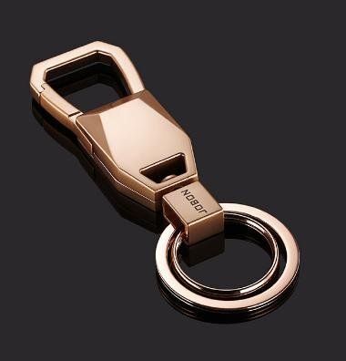 カラビナ 付き キーホルダー ゴールド キーリング ダブルリング キーフック おしゃれ ビジネス 普段使い ☆n341拍卖