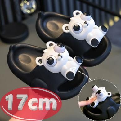 サンダル キッズ 目玉が飛び出す ブラック 17㎝ 夏 海 リゾート n766拍卖