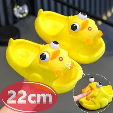 サンダル キッズ 目玉が飛び出す イエロー 22㎝ 夏 海 リゾート n766拍卖