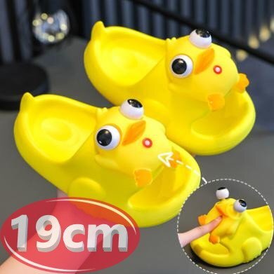 サンダル キッズ 目玉が飛び出す イエロー 19㎝ 夏 海 リゾート n766拍卖