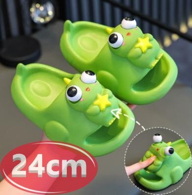 サンダル キッズ 目玉が飛び出す グリーン 24㎝ 夏 海 リゾート n766拍卖