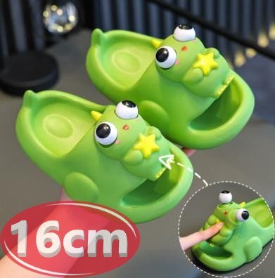 サンダル キッズ 目玉が飛び出す グリーン 16㎝ 夏 海 リゾート n766拍卖