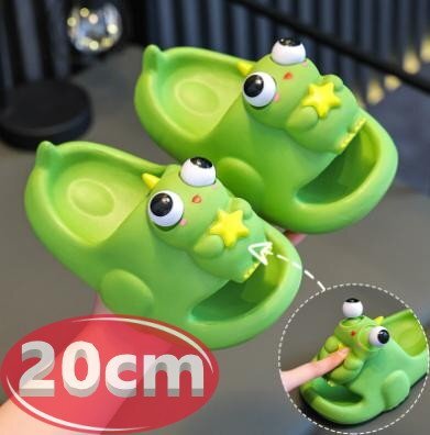 サンダル キッズ 目玉が飛び出す グリーン 20㎝ 夏 海 リゾート n766拍卖