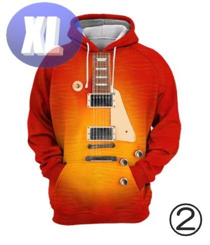 フード付き 楽器パーカー ギター XL トレーナー アウター 防寒 n724-2拍卖