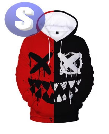 フード付き 〇×パーカー 赤黒 S トレーナー アウター 防寒 n726-1拍卖