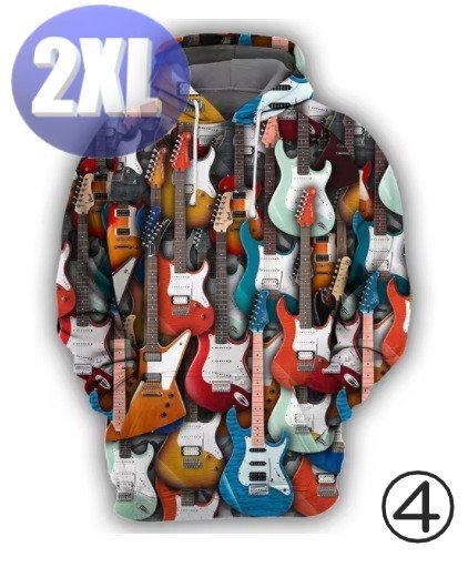 フード付き 楽器パーカー ギター 2XL トレーナー アウター 防寒 n724-4拍卖