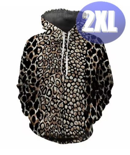フード付き アニマル柄パーカー 2XL トレーナー アウター 防寒 n723-9拍卖