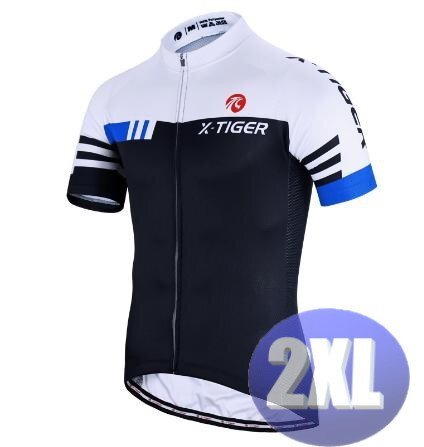 x-tiger サイクリングウェア 半袖 2XLサイズ 自転車 ウェア サイクルジャージ 吸汗速乾防寒 新品 インポート品【n605-bl】拍卖