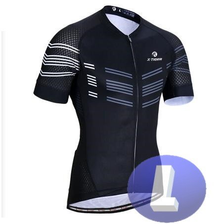 x-tiger サイクリングウェア 半袖 Lサイズ 自転車 ウェア サイクルジャージ 吸汗速乾防寒 新品 インポート品【n606-bk】拍卖