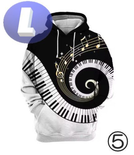 フード付き 楽器パーカー 鍵盤 L トレーナー アウター 防寒 n724-5拍卖