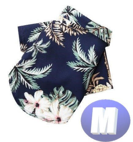 ドッグウェア アロハ 春夏 カラーG Mサイズ 犬服 小型犬 袖なし 通気性 柔らか 洋服 可愛い n995拍卖