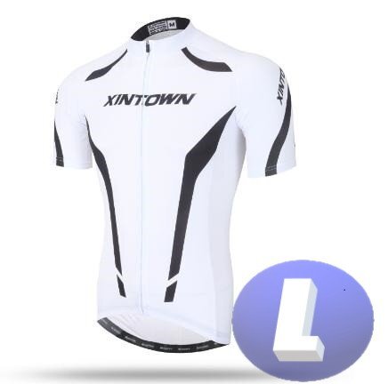 XINTOWN サイクリングウェア 半袖 Lサイズ 自転車 ウェア サイクルジャージ 吸汗速乾防寒 新品 インポート品【n609-wh】拍卖
