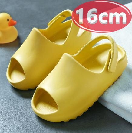 サンダル キッズ イエロー 16㎝ 夏 海 レジャー n392拍卖