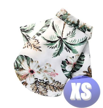 ドッグウェア アロハ 春夏 カラーF XSサイズ 犬服 小型犬 袖なし 通気性 柔らか 洋服 可愛い n995拍卖