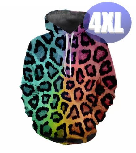フード付き アニマル柄パーカー 4XL トレーナー アウター 防寒 n723-13拍卖