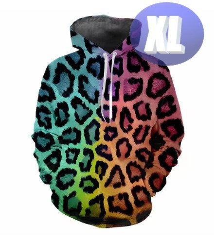 フード付き アニマル柄パーカー XL トレーナー アウター 防寒 n723-13拍卖