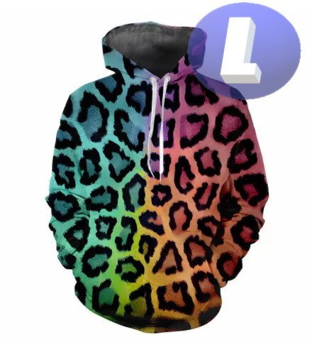 フード付き アニマル柄パーカー L トレーナー アウター 防寒 n723-13拍卖