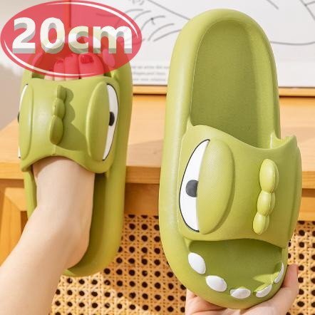 サンダル キッズ 怪獣 ライトグリーン 20㎝ 夏 海 リゾート n767拍卖