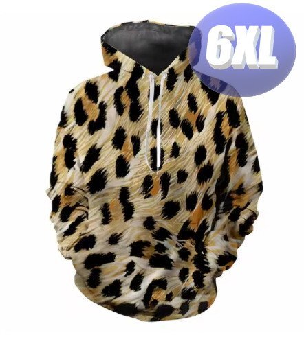 フード付き アニマル柄パーカー 6XL トレーナー アウター 防寒 n723-4拍卖