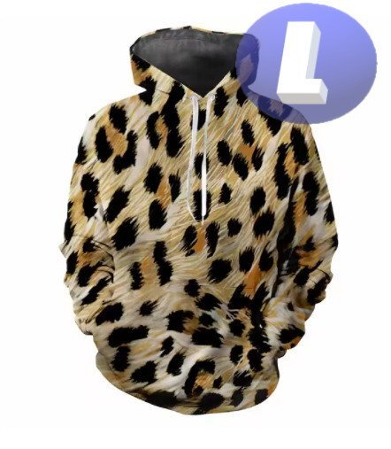 フード付き アニマル柄パーカー L トレーナー アウター 防寒 n723-4拍卖