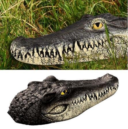 フローティング アリゲーターヘッド フェイク クロコダイルヘッド 雑貨 置物 木の飾り 樹脂 園芸 ガーデン オブジェ n917拍卖