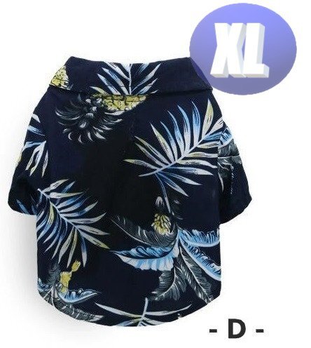 ドッグウェア アロハシャツ カラーD / XLサイズ 春夏 おしゃれな 犬服 小型犬 柔らか 洋服 可愛いn998拍卖