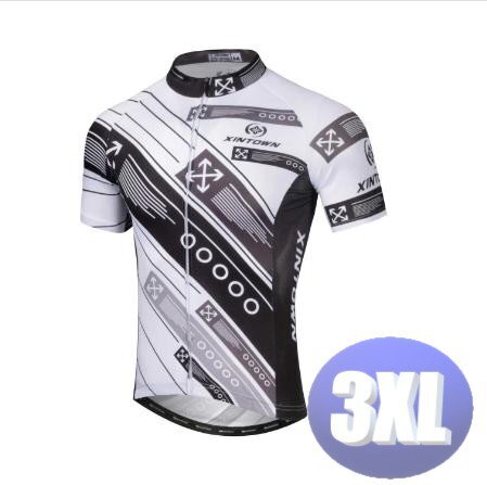 XINTOWN サイクリングウェア 半袖 3XLサイズ 自転車 ウェア サイクルジャージ 吸汗速乾防寒 新品 インポート品【n610-wh】拍卖