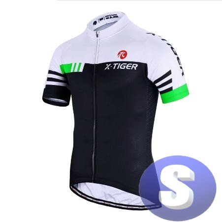 x-tiger サイクリングウェア 半袖 Sサイズ 自転車 ウェア サイクルジャージ 吸汗速乾防寒 新品 インポート品【n605-gr】拍卖