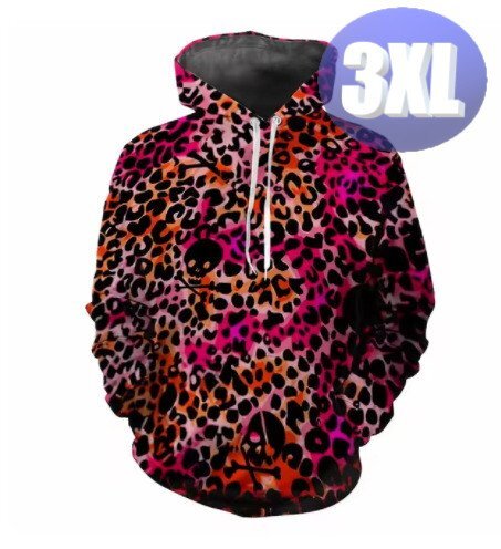 フード付き アニマル柄パーカー 3XL トレーナー アウター 防寒 n723-15拍卖