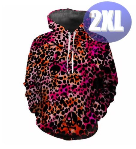 フード付き アニマル柄パーカー 2XL トレーナー アウター 防寒 n723-15拍卖