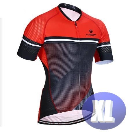 x-tiger サイクリングウェア 半袖 XLサイズ 自転車 ウェア サイクルジャージ 吸汗速乾防寒 新品 インポート品【n608-rd】拍卖