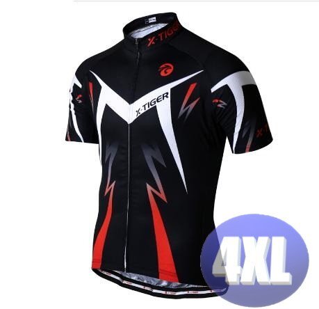 x-tiger サイクリングウェア 半袖 4XLサイズ 自転車 ウェア サイクルジャージ 吸汗速乾防寒 新品 インポート品【n603-rd】拍卖