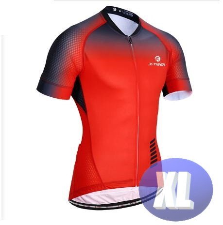 x-tiger サイクリングウェア 半袖 XLサイズ 自転車 ウェア サイクルジャージ 吸汗速乾防寒 新品 インポート品【n607-rd】拍卖