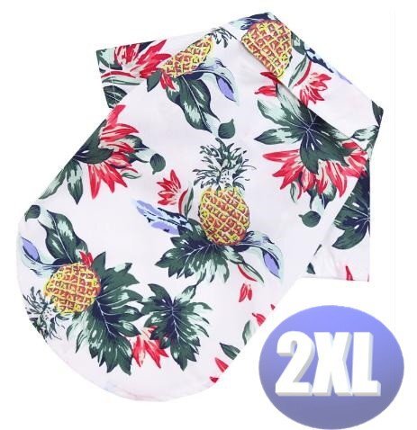 ドッグウェア アロハ 春夏 カラーB 2XLサイズ 犬服 中型犬 袖なし 通気性 柔らか 洋服 可愛い n995拍卖